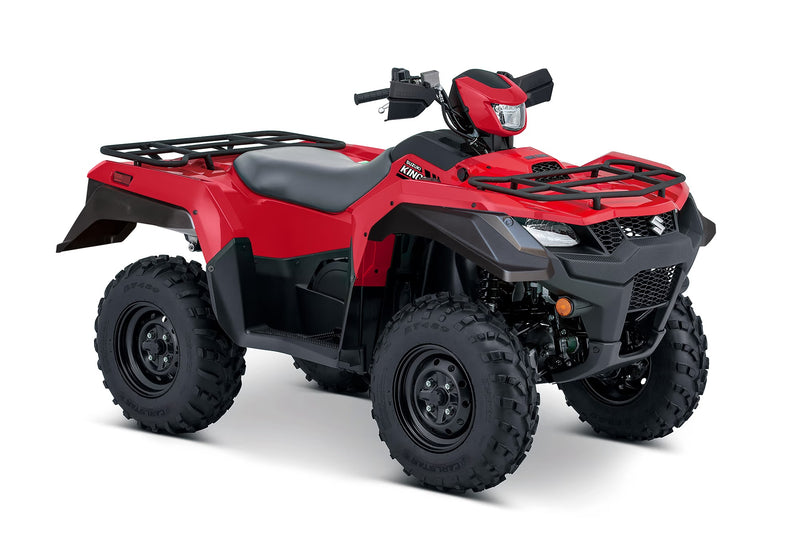 Load image into Gallery viewer, Red and black 2026 Suzuki KingQuad 750 Power Steer ATV on a white background