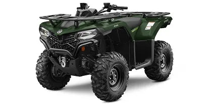 Load image into Gallery viewer, Green CF Moto C-Force 400 non-eps model from an angled view on a plain white background