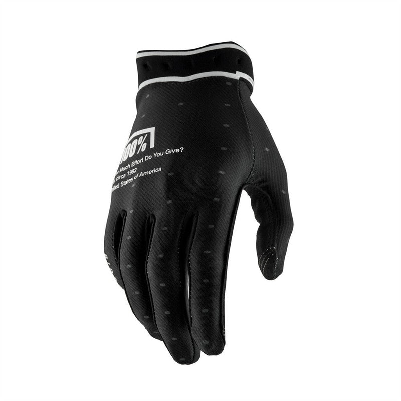 Load image into Gallery viewer, 100% [10046-00005] Ridefit Gloves Black
