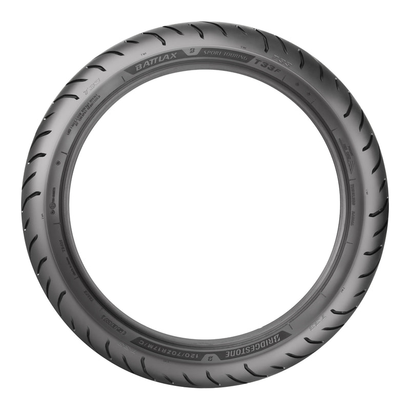 Load image into Gallery viewer, Bridgestone Battlax T33F 110/80ZR18 Front Sport Touring Tyre (58W)
