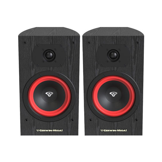 CERWIN VEGA LA SERIES HOME AUDIO 6.5" 2-WAY BOOKSHELF SPEAKER BLACK 150W MAX PAIR