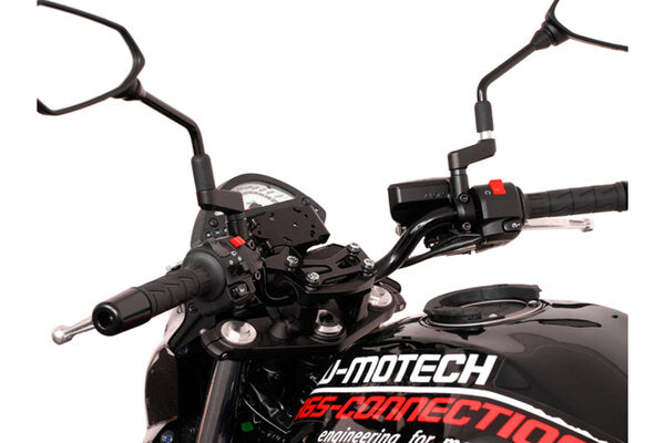 Load image into Gallery viewer, SW MOTECH ADAPTER ATTACHES MOTORCYCLE CRADLE TO GARMIN ZUMO 660 665 TO VIBRATION DAMPED GPS HOLDER
