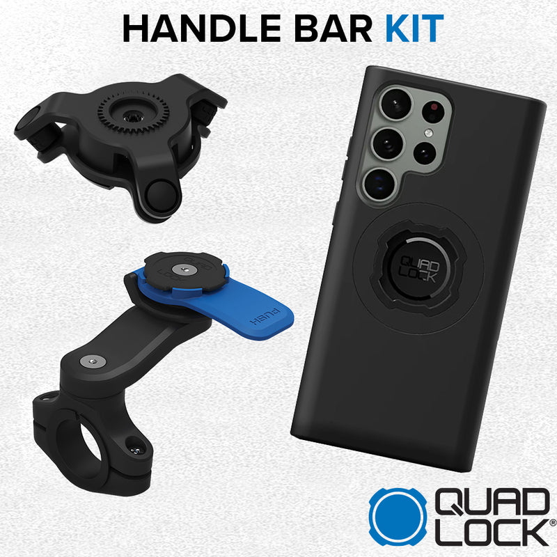 Load image into Gallery viewer, Samsung Galaxy S23 Ultra Handlebar Mount Kit Quad Lock
