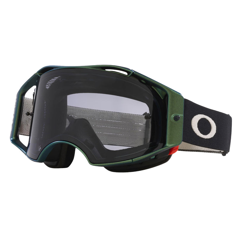 Load image into Gallery viewer, AirBrake MTB Goggle Black Green w/Light Grey Lens Oakley
