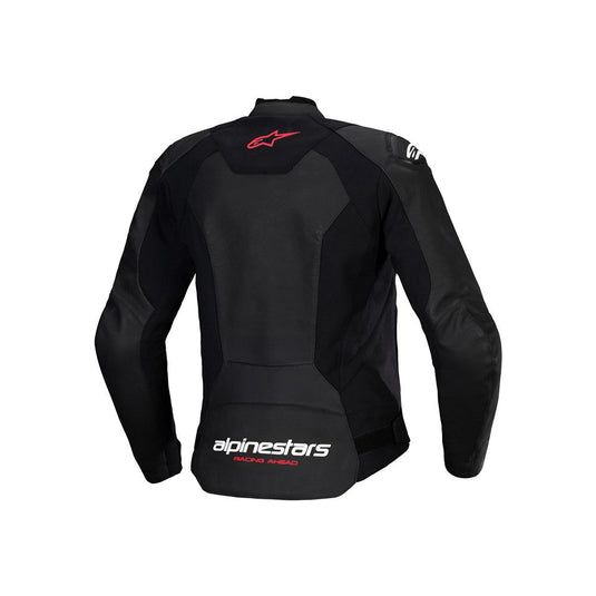 Alpinestars Stella Faster v3 Leather Jacket Black/White/Fluoro Coral