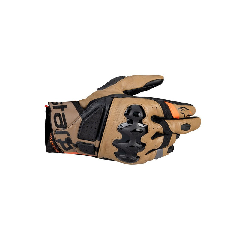 Load image into Gallery viewer, Alpinestars Belize Drystar v3 Gloves Black/Gobi/Brown Sand
