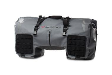 Load image into Gallery viewer, TAIL BAG SW MOTECH DRYBAG GREY BLACK 70L WEATHERPOOF
