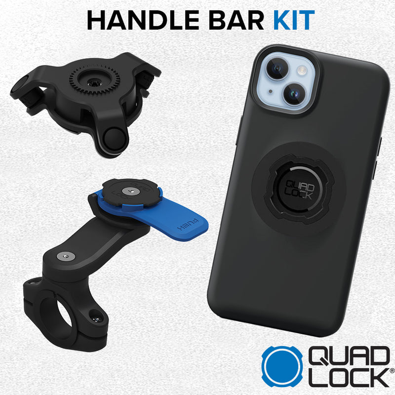 Load image into Gallery viewer, iPhone 14 Plus Handlebar Mount Kit Quad Lock
