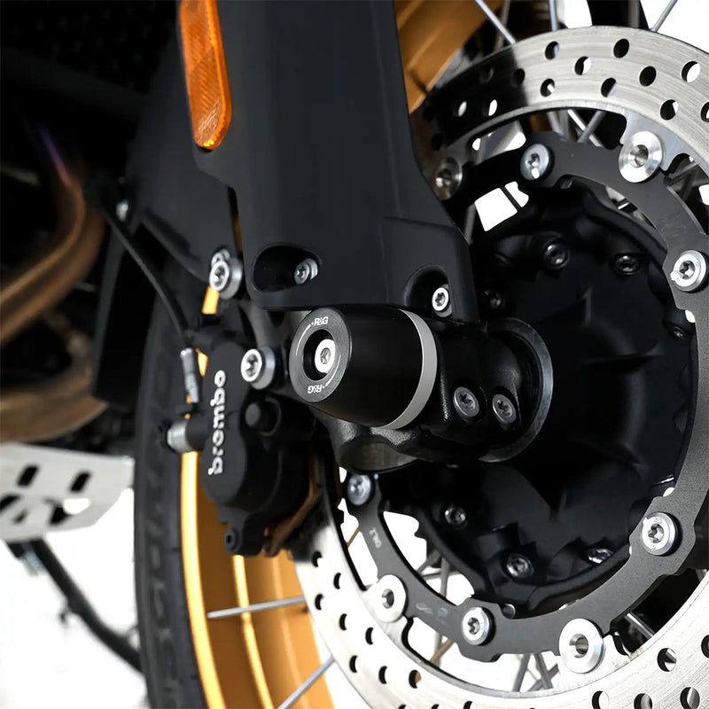 Load image into Gallery viewer, APEX Fork Protectors for Ducati Streetfighter V2 S 25- &amp; Panigale V2 S 25- Black R&amp;G
