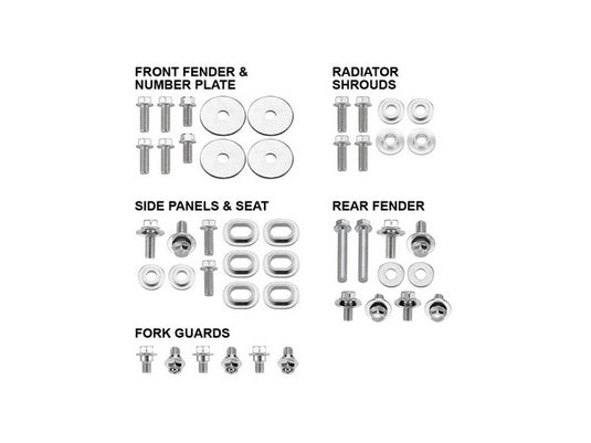 BODY PANEL FASTENER BOLT PACK PSYCHIC SUZUKI RMZ250 15-ON RMZ450 18-ON