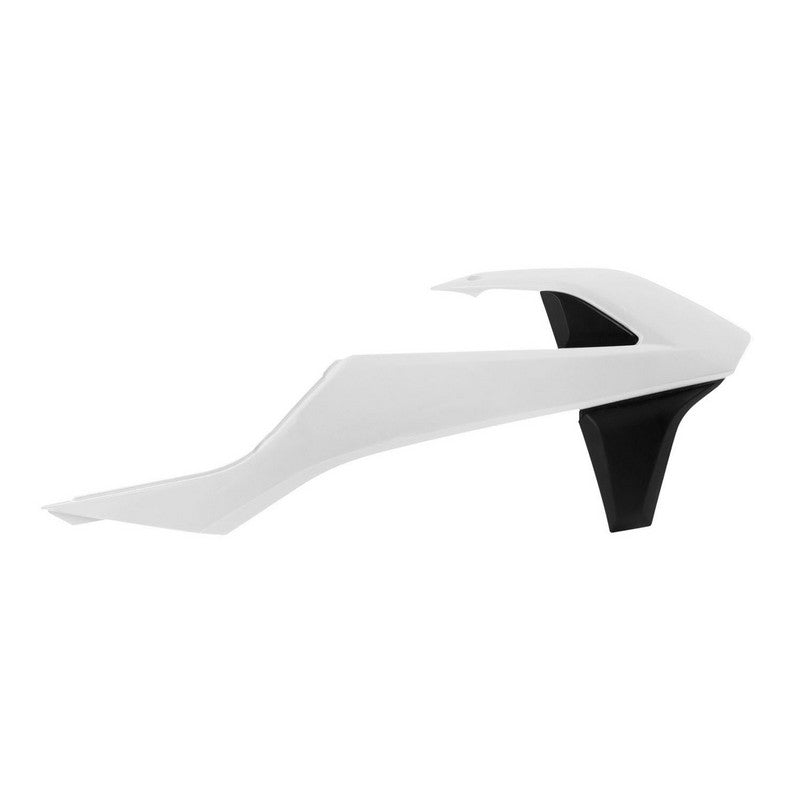 Load image into Gallery viewer, RADIATOR SHROUDS RTECH WHITE BLACK KTM EXC SX EXCF SXF XC XCF XCW XCFW
