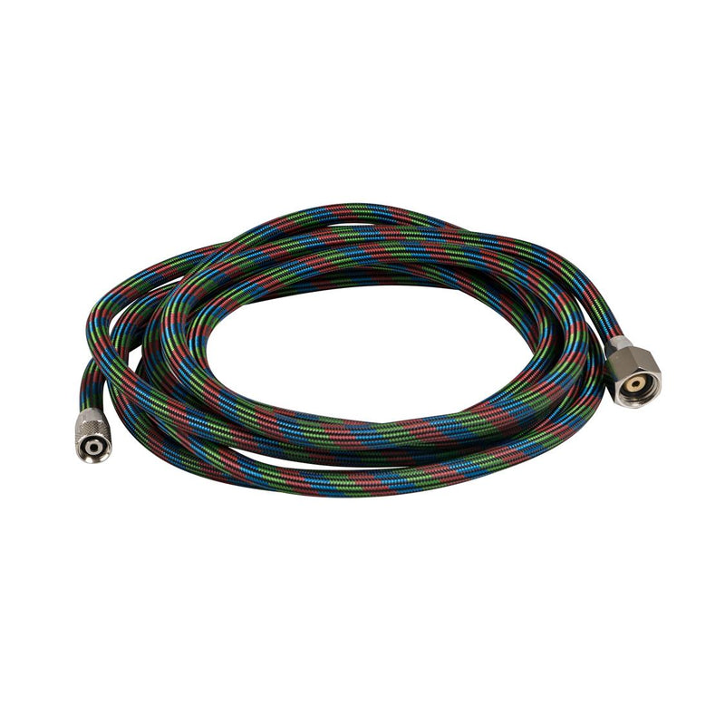 Load image into Gallery viewer, IWATA AIRBRUSH HOSE BRAIDED 3M 1/4" X 1/8" CONNECTIONS
