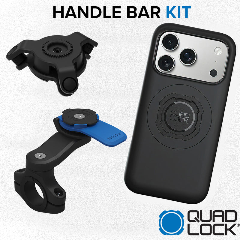 Load image into Gallery viewer, Quad Lock Motorcycle Handlebar Kit - iPhones
