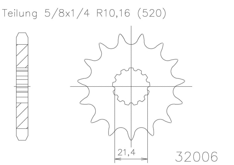 Load image into Gallery viewer, SPROCKET FRONT MOTO MASTER STEEL 13T KAWASAKI YAMAHA
