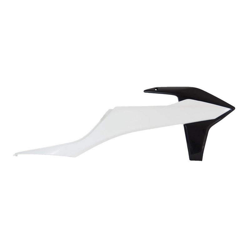 Load image into Gallery viewer, RADIATOR SHROUDS RTECH WHITE BLACK KTM EXC SX EXCF SXF XC XCF XCW XCFW
