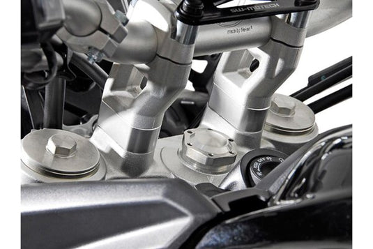 HANDLEBAR BAR RISER SW MOTECH 28MM HANDLEBARS SILVER TRIUMPH TIGER XC XR XRX XCA EXPLORER
