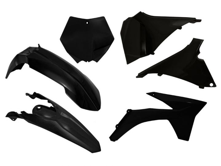 Load image into Gallery viewer, PLASTICS KIT RTECH 6 PIECE BLACK KTM SX SX-F
