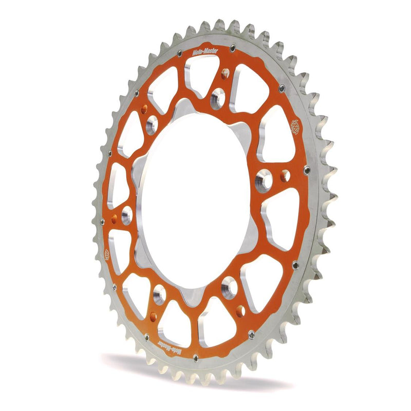 Load image into Gallery viewer, SPROCKET REAR MOTO MASTER FUSION DUAL RING 50T ORANGE GAS GAS MC85 HUSQVARNA TC85 KTM 105 SX 85 SX
