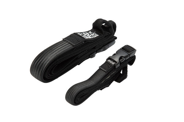 Load image into Gallery viewer, SW MOTECH ROK STRAPS 2 ADJUSTABLE STRAPS BLACK 310-1060 MM SIZE ADJUSTABLE STRAPS WITH ELASTIC BAND
