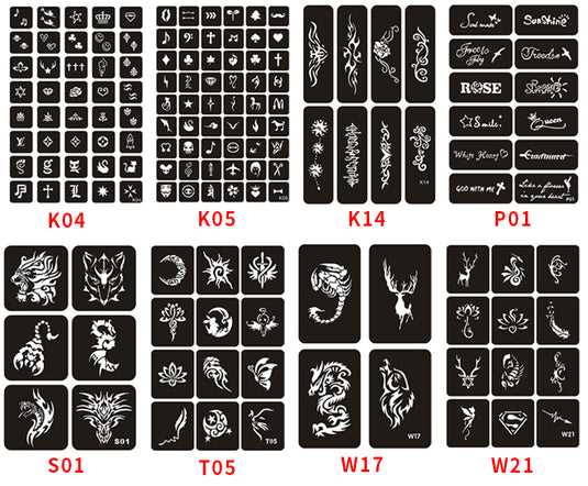 FORMULA AIRBRUSH WATERPROOF STENCIL BOOK 20PG