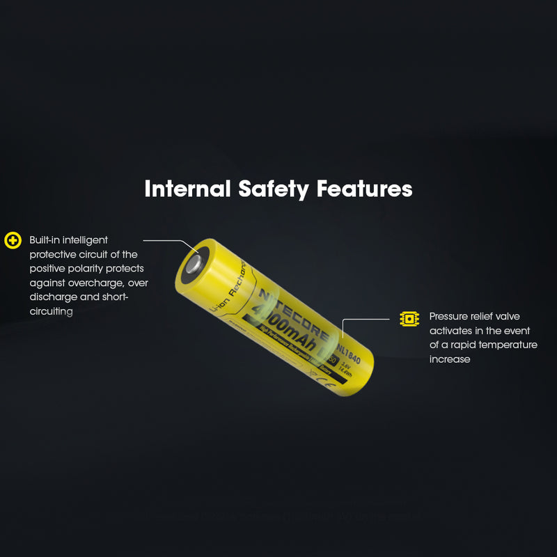 Load image into Gallery viewer, NITECORE 18650 RECHARGEABLE BATTERY 3.6V 5A 4000MAH
