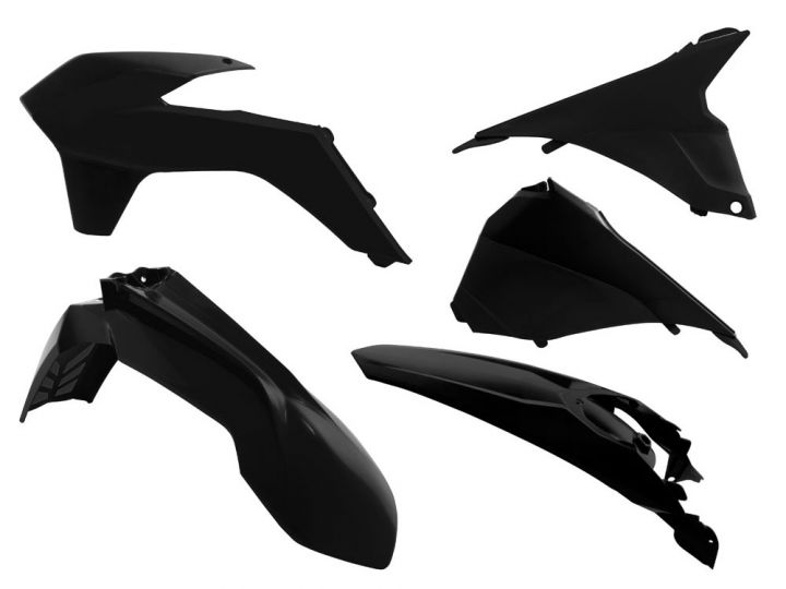 Load image into Gallery viewer, PLASTICS KIT RTECH 5 PIECE BLACK KTM EXC EXC-F
