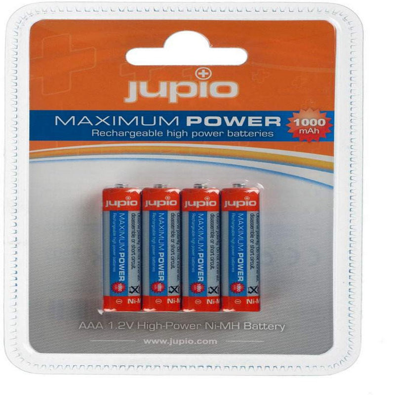 Load image into Gallery viewer, JUPIO RECHARGEABLE BATTERY AAA 1000MAH 4PK

