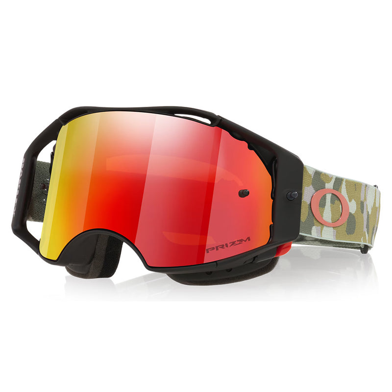 Load image into Gallery viewer, Airbrake MTB Goggle Green Camo Strap with Prizm Mx Trail Torch Lens
