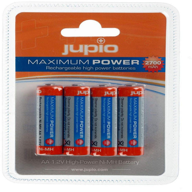 Load image into Gallery viewer, JUPIO RECHARGABLE BATTERY AA 2700MAH 4PK
