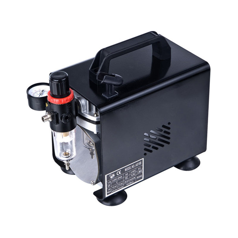 Load image into Gallery viewer, FORMULA AIRBRUSH COMPRESSOR 1/6HP WITH MOISTURE FILTER
