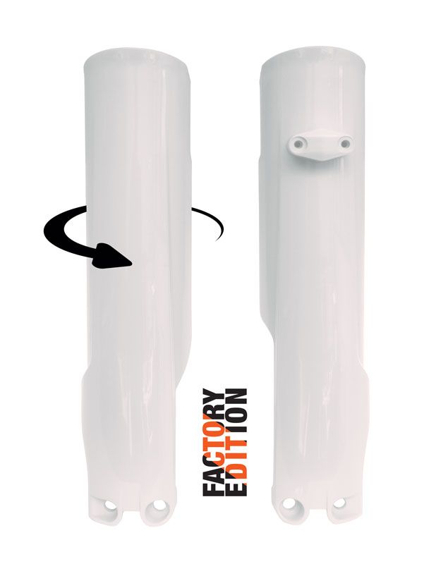 Load image into Gallery viewer, FORK PROTECTORS RTECH WHITE GAS GAS EC EX MC ECF EXF MCF KTM EXC SX XC XC-W EXC-F SX-F XC-F XCF-W
