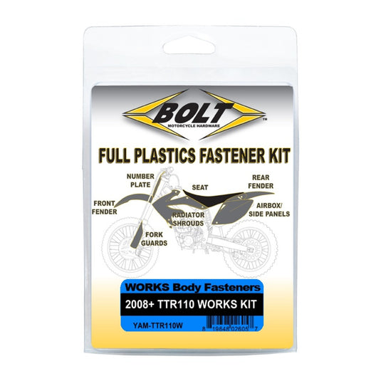 Bolt Body Work Fastener Kit Yamaha TTR110 '08-Present (Works Kit)