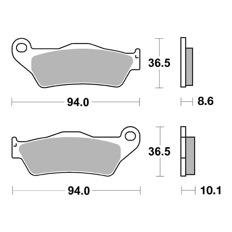 Load image into Gallery viewer, Brembo Prime Sinter Rear Brake Pads 07BB28SP
