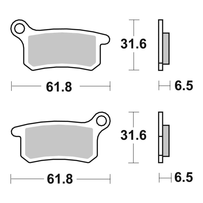 Load image into Gallery viewer, Brembo Upgrade Sinter Front Brake Pads 07GR69SX
