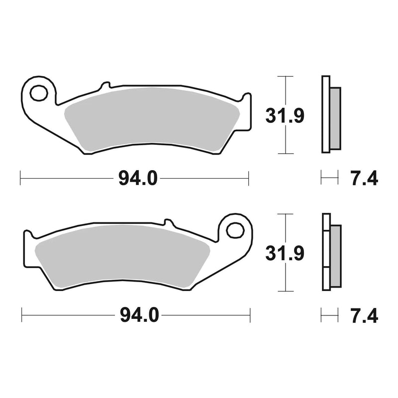 Load image into Gallery viewer, Brembo Upgrade Sinter Front Brake Pads 07HO25SX
