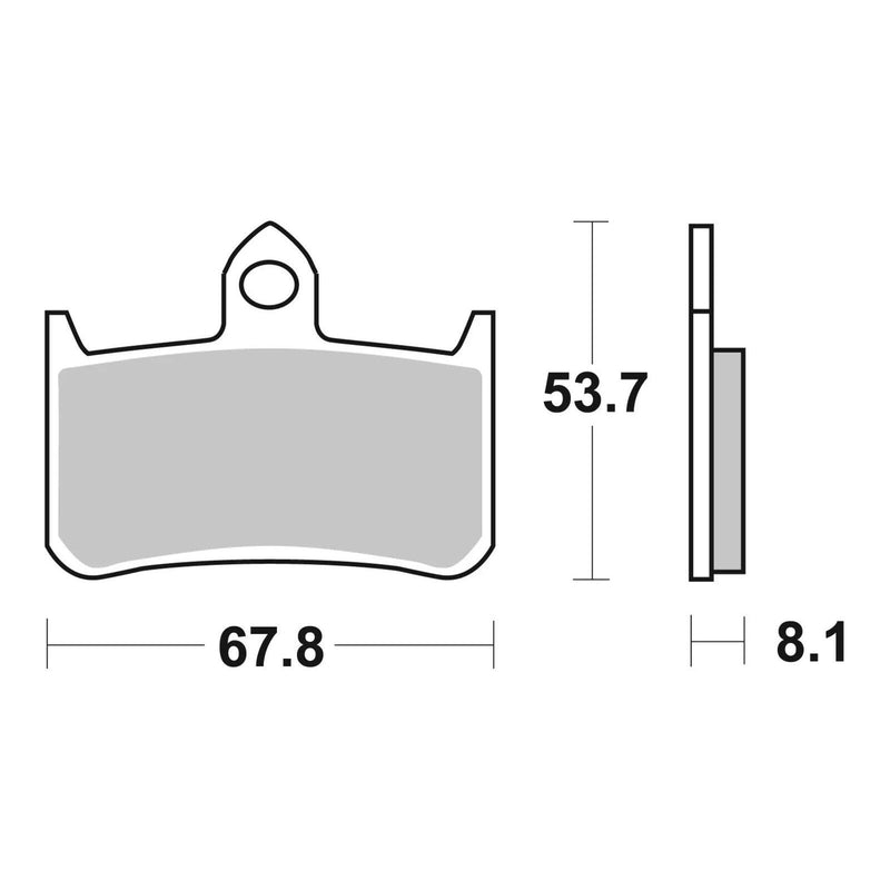 Load image into Gallery viewer, Brembo Xtra Sinter Front Brake Pads 07HO28SR
