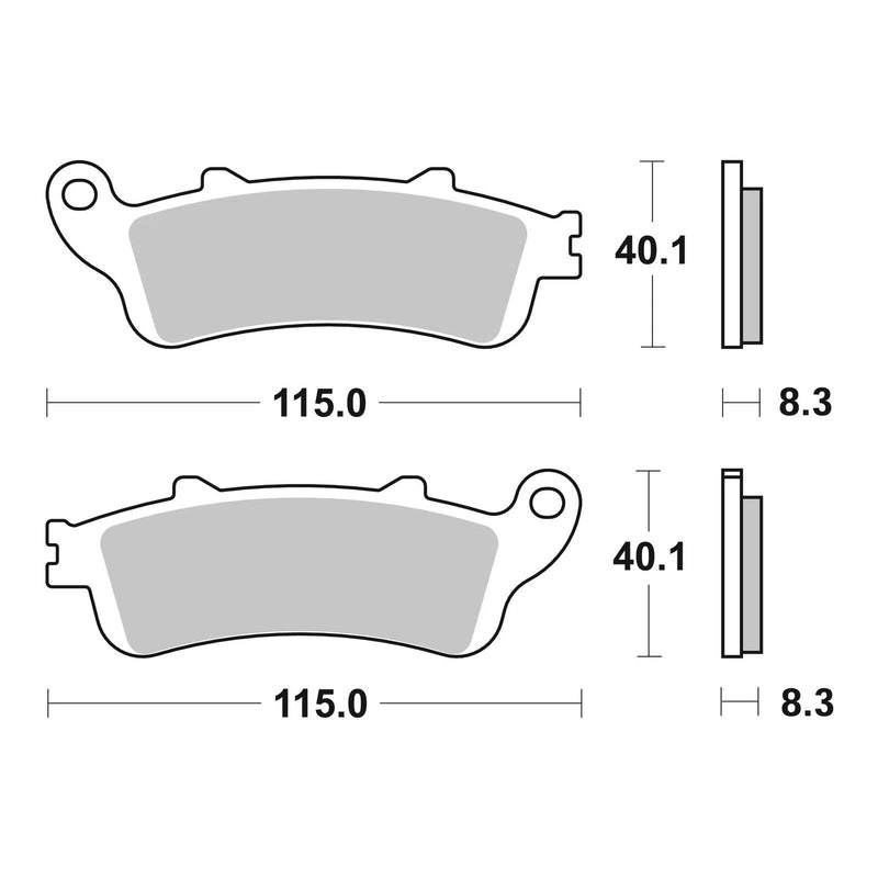 Load image into Gallery viewer, Brembo Prime Sinter Front Brake Pads 07HO42SA
