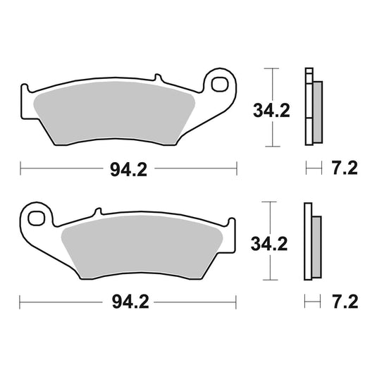 Brembo Upgrade Sinter Front Brake Pads 07KA17SX