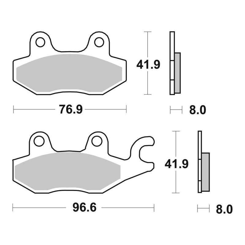 Load image into Gallery viewer, Brembo Prime Sinter Rear Brake Pads 07YA22SP
