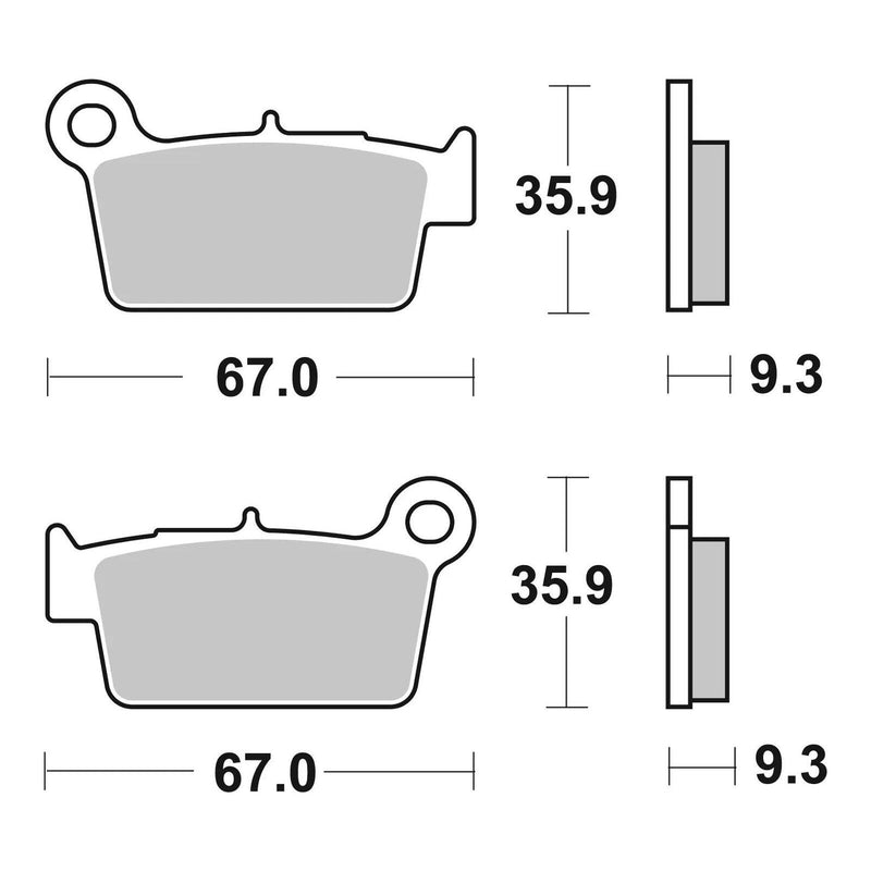 Load image into Gallery viewer, Brembo Prime Sinter Rear Brake Pads 07YA41SD
