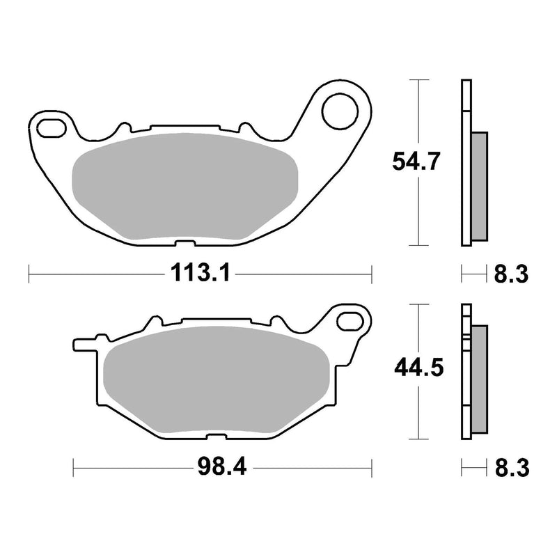 Load image into Gallery viewer, Brembo Xtra Sinter Front Brake Pads 07YA52SR
