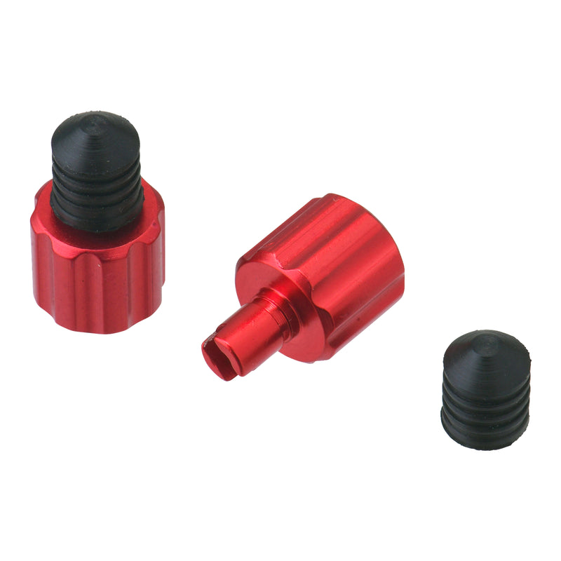 Load image into Gallery viewer, DRC AIRVALVE CAP W/VALVE WRENCH 2PCS RED

