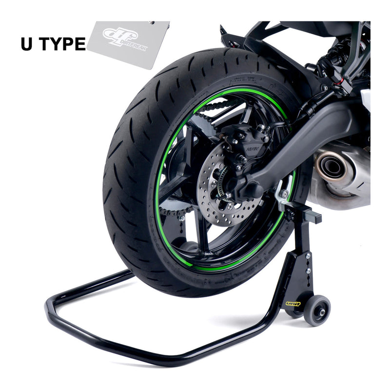 Load image into Gallery viewer, UNIT Street Bike Rear Paddock Adjustable Stand - Black
