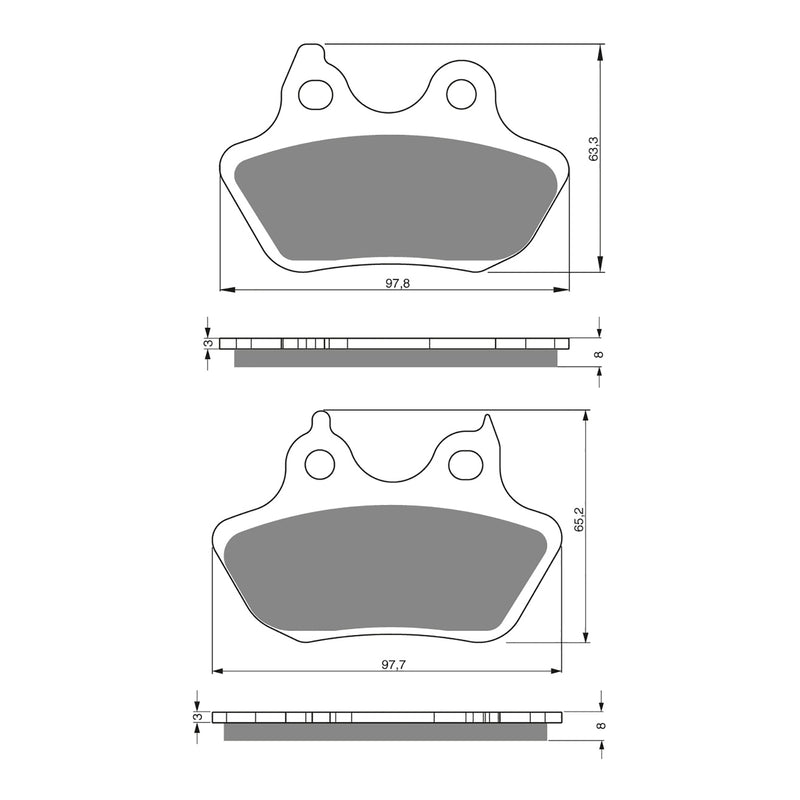Load image into Gallery viewer, GOLDfren Brake Pads - S3 Sintered Sports
