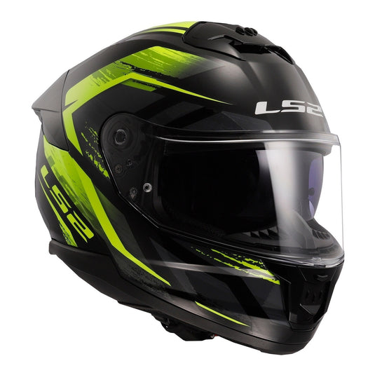 LS2 FF808 Stream II Fury - Black / Hi-Vis Yellow 06