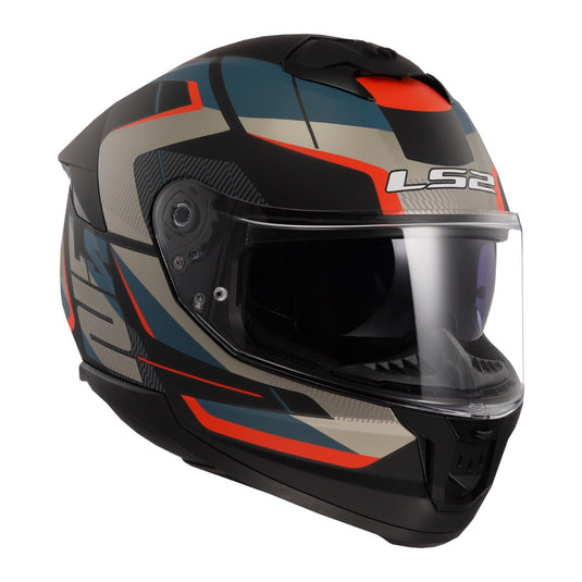 LS2 FF808 Stream II Road - Matte Black / Blue