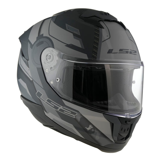 LS2 FF808 Stream II Shadow - Matte Titanium / Grey