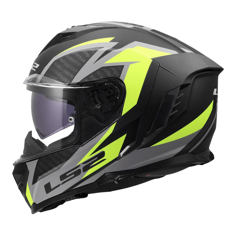 Load image into Gallery viewer, LS2 FF818 Storm III Dynamo Helmet - Black / Hi-Vis Yellow
