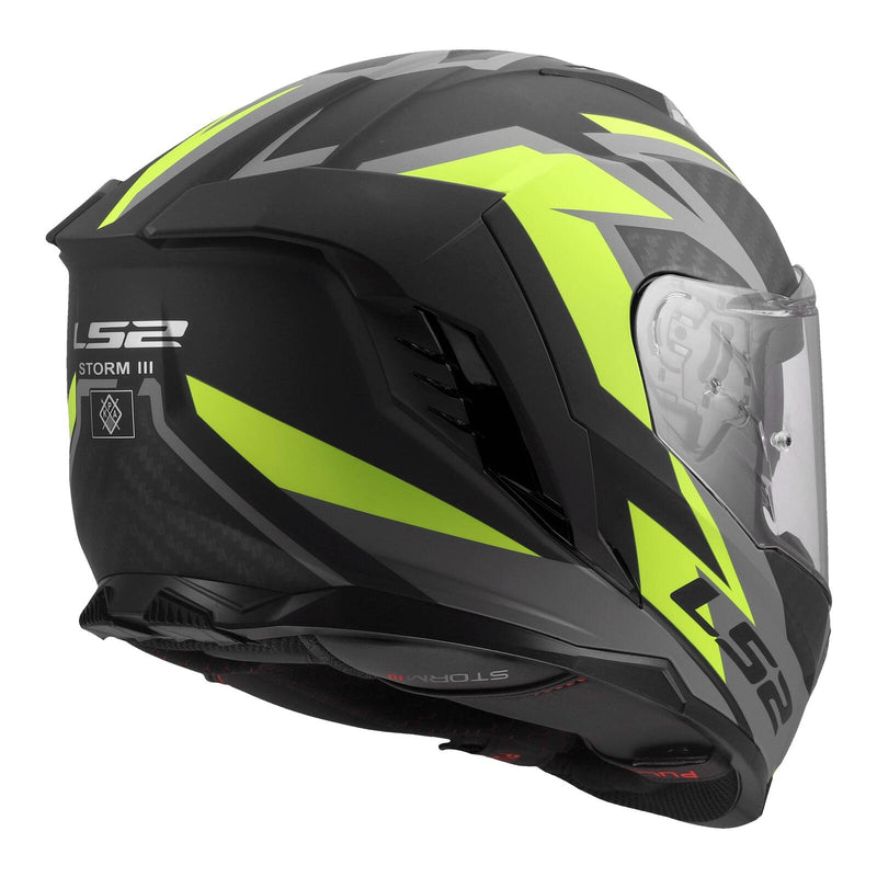 Load image into Gallery viewer, LS2 FF818 Storm III Dynamo Helmet - Black / Hi-Vis Yellow

