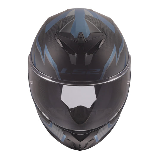 LS2 FF820 Rapid III Xtrem Helmet - Black / Blue Petrol